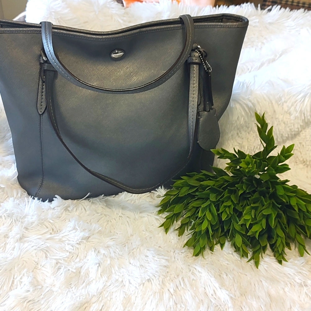 Coach Town tote Gray Shoulder Bag
